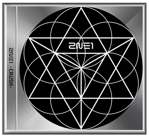 2NE1 - New Album [CRUSH] (Black Edition) ( + Booklet + Member Random Photocard 1p)