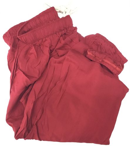 Pantaloni di Kungfu/Taiji_cotone leggero_colore Vino Rosso
